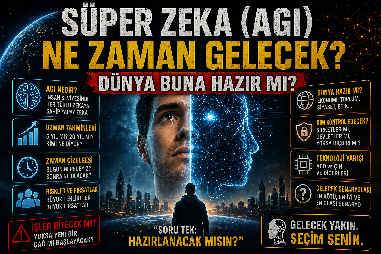 Süper Zeka (AGI) Ne Zaman Gelecek? Dünya Buna Hazır mı? (Derin Analiz)
