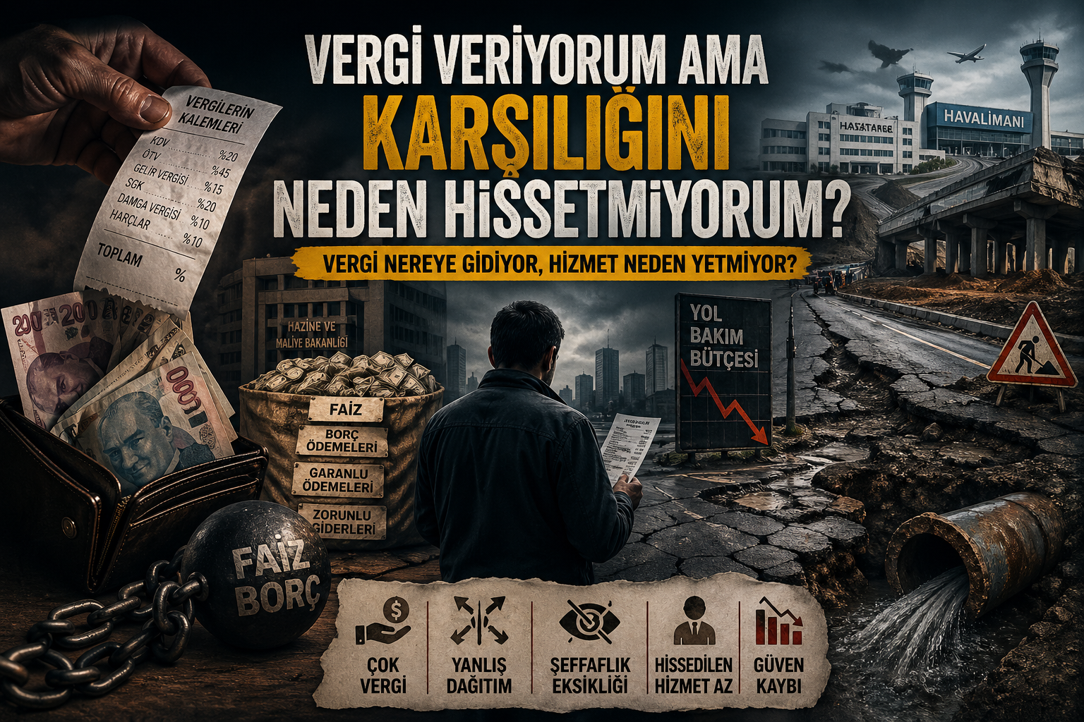 Vergi Ödüyorsun Ama Karşılığını Neden Hissedemiyorsun? Türkiye’de Hizmet – Gerçeklik Çelişkisi (Derin Analiz)