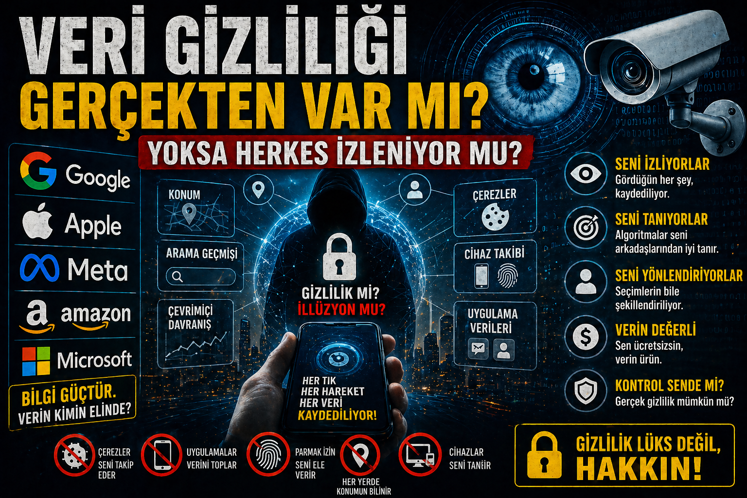 Veri Gizliliği Gerçekten Var mı? Yoksa Herkes Görünmez Şekilde İzleniyor mu?