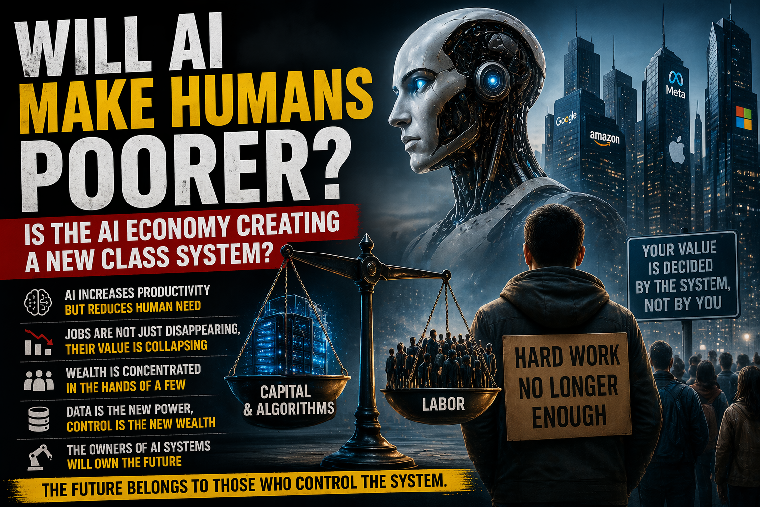 Will AI Make Humans Poorer? (Deep System Analysis)