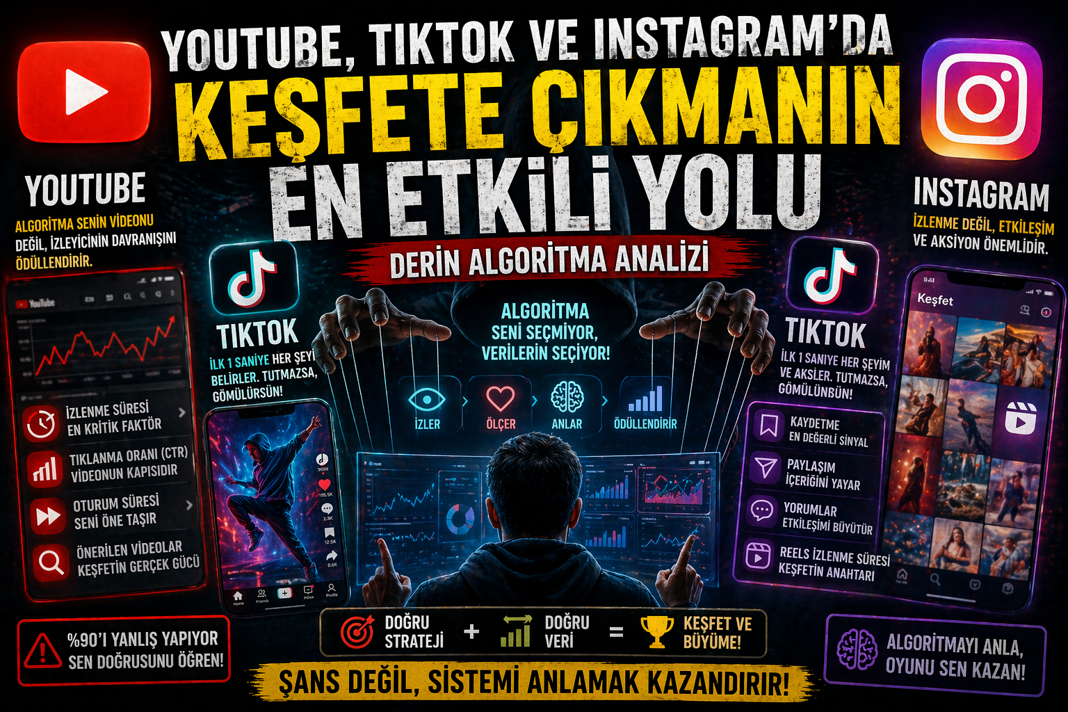 YouTube, TikTok ve Instagram’da Keşfete Çıkmanın EN Etkili Yolu