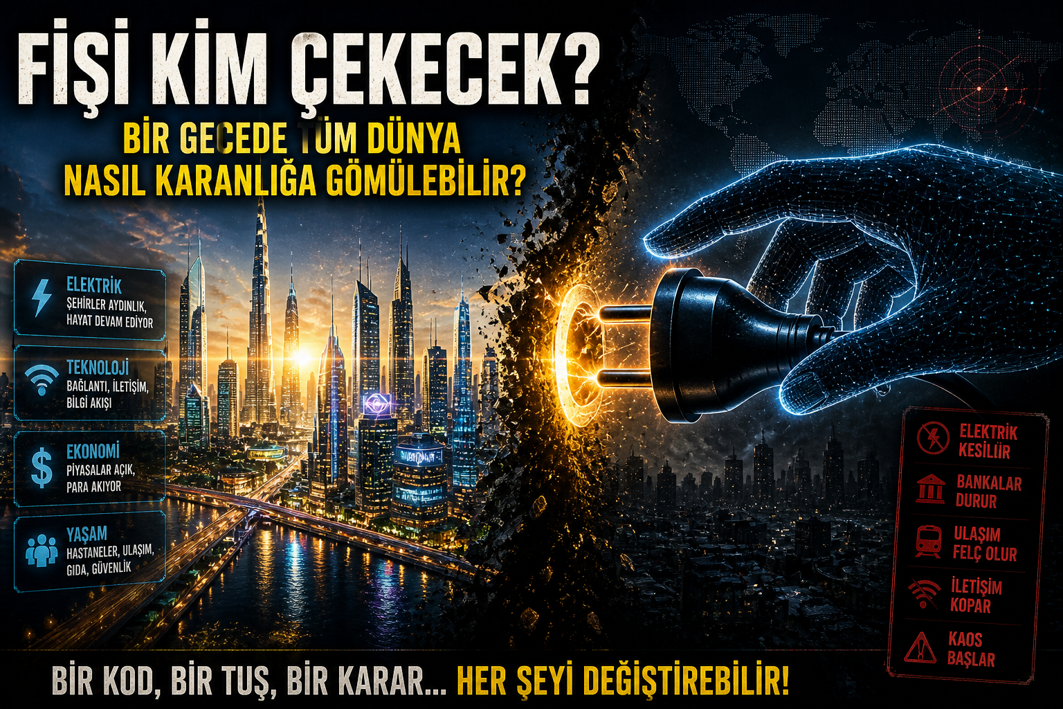 Fişi Kim Çekecek? Bir Gecede Tüm Dünya Nasıl Karanlığa Gömülebilir?
