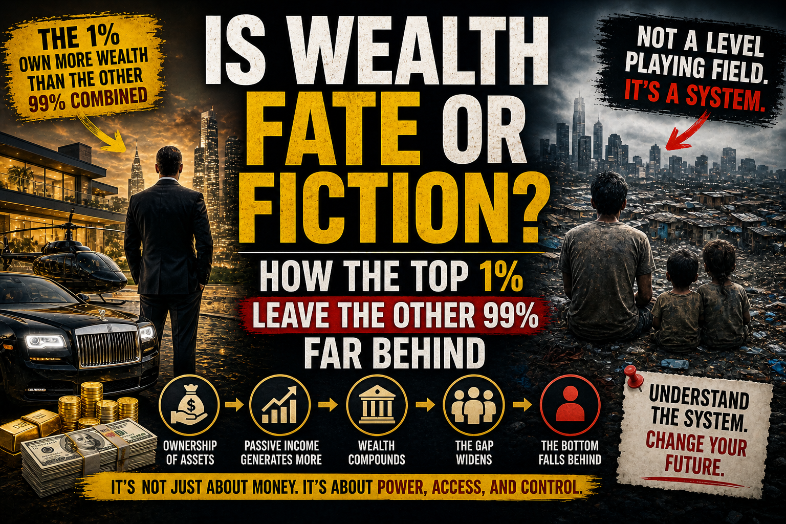 Is Wealth a Destiny or a Construct? How the World’s Top 1% Leaves Everyone Else Behind