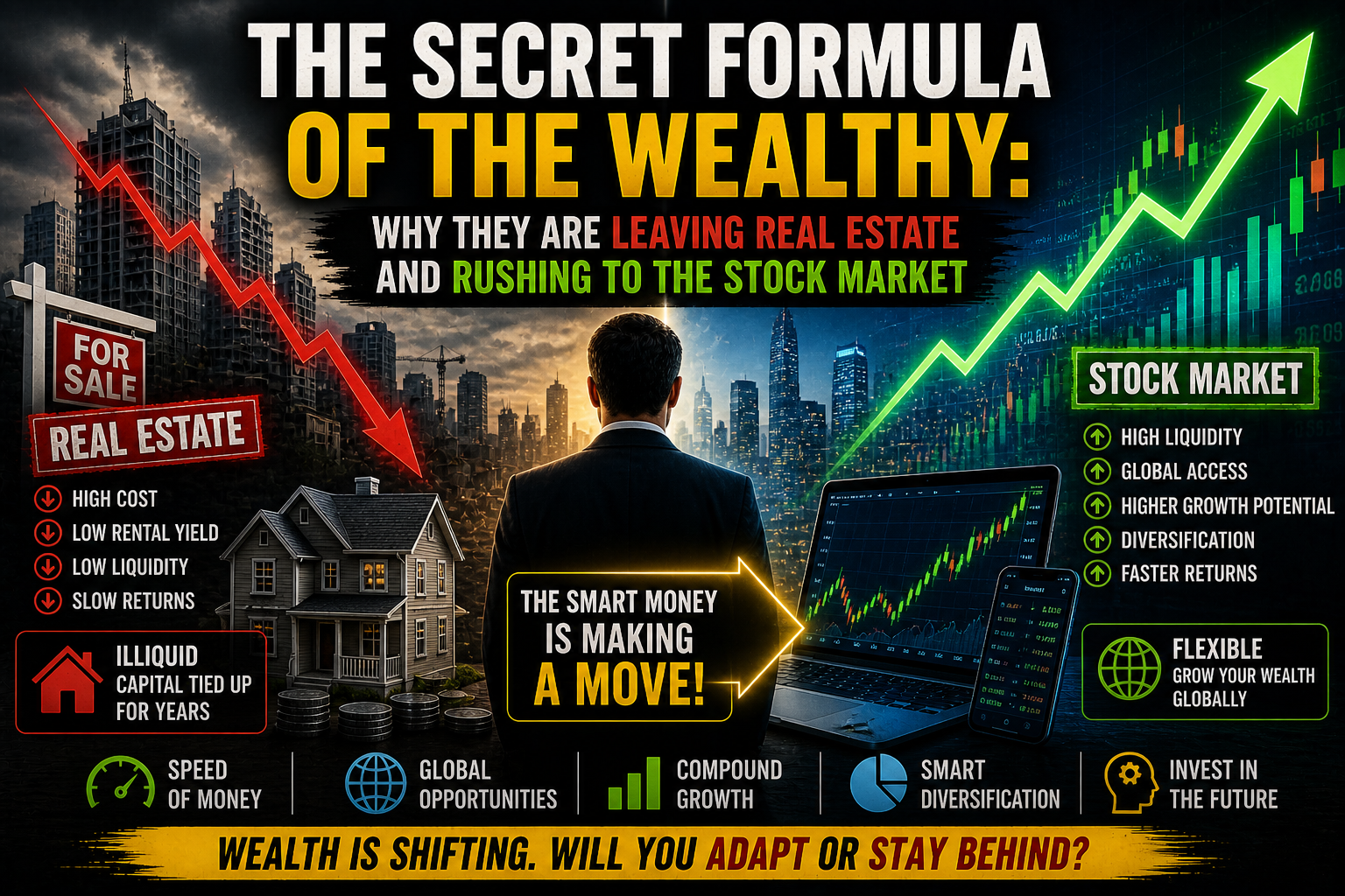 The Hidden Formula of the Wealthy: Why Capital Is Moving from Real Estate to the Stock Market